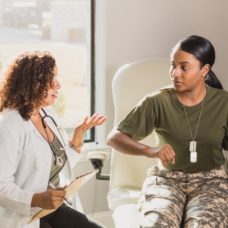 Female veteran visits female doctor
